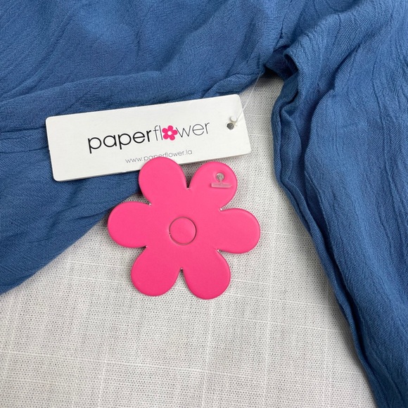 Paper Flowers NWT boho lightweight pullover L top - Picture 9 of 12